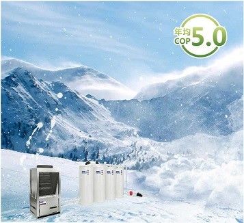 Bộ tản nhiệt Monoblock EVI Nguồn không khí lạnh Nguồn khí hậu Bơm nhiệt 55dB