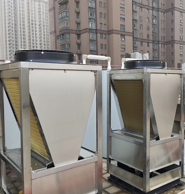Máy bơm nhiệt nguồn nước nóng bằng thép không gỉ R410A Nhiệt độ cao 85 độ