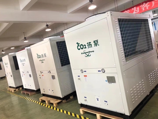 Nguồn không khí CO2 R744 Máy bơm nhiệt nguồn nước 37kw Thương mại cho nước nóng