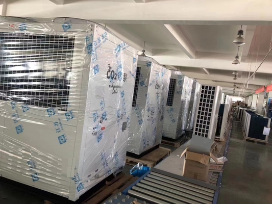 Nguồn không khí CO2 R744 Máy bơm nhiệt nguồn nước 37kw Thương mại cho nước nóng