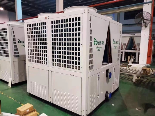 Nguồn không khí CO2 R744 Máy bơm nhiệt nguồn nước 37kw Thương mại cho nước nóng