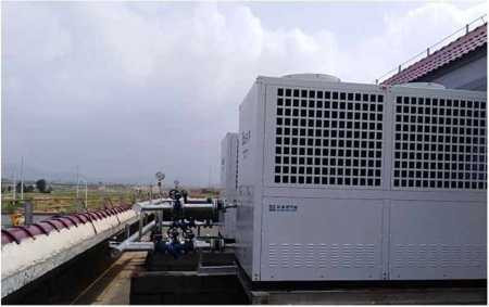 Máy bơm nhiệt không khí CO2 R744 160kW Thương mại để sưởi ấm Làm mát nước nóng