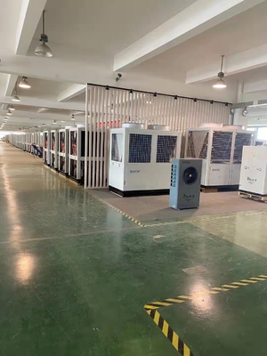 Máy bơm nhiệt biến tầng tần số biến đổi nhiệt độ thấp 52Kw R410A cho lò sát sinh