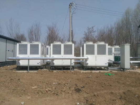Máy bơm nhiệt nguồn không khí Cascade 25Kw R410A Chất làm lạnh Nước nóng 90 độ