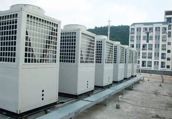 Máy bơm nhiệt nguồn nước CO2 160Kw cho hệ thống sưởi và nước nóng của trường đại học
